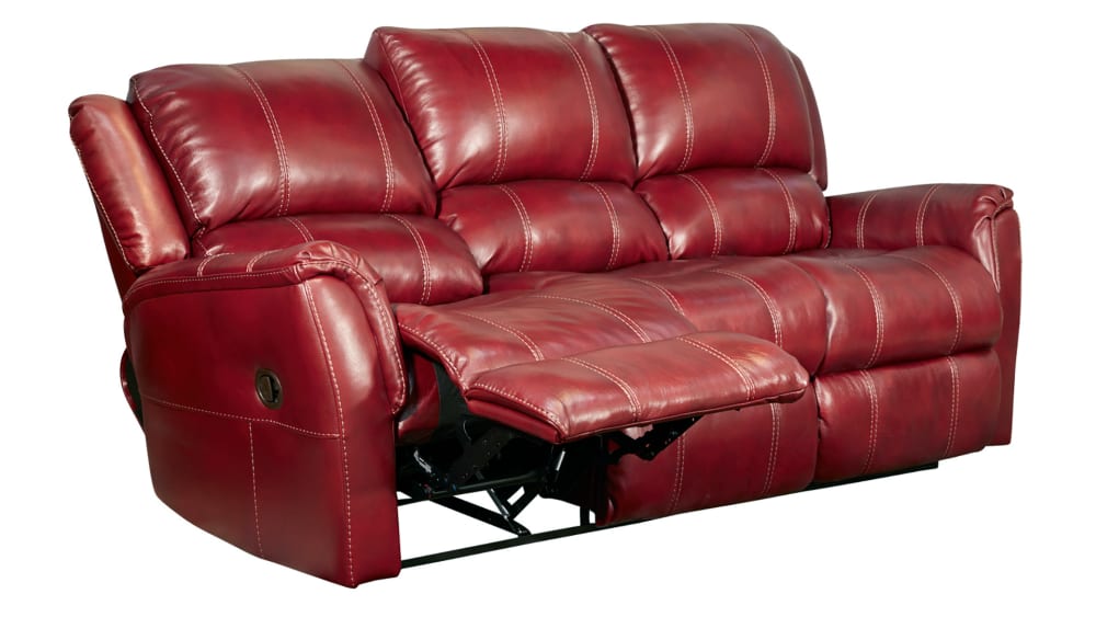 Mercury Red Reclining Sofa