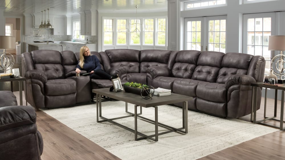 Marcelina Charcoal Power Sectional