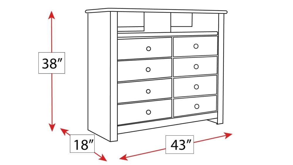 Turkey Creek Caramel Media Chest