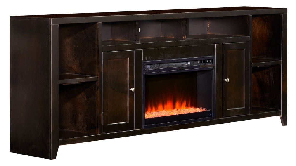 Urban Loft Mocha 84'' Fireplace Tv Console