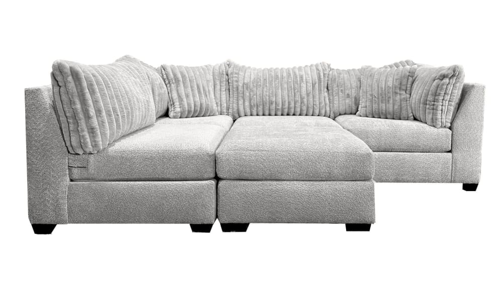 CUDDLE SILVER SECTIONAL