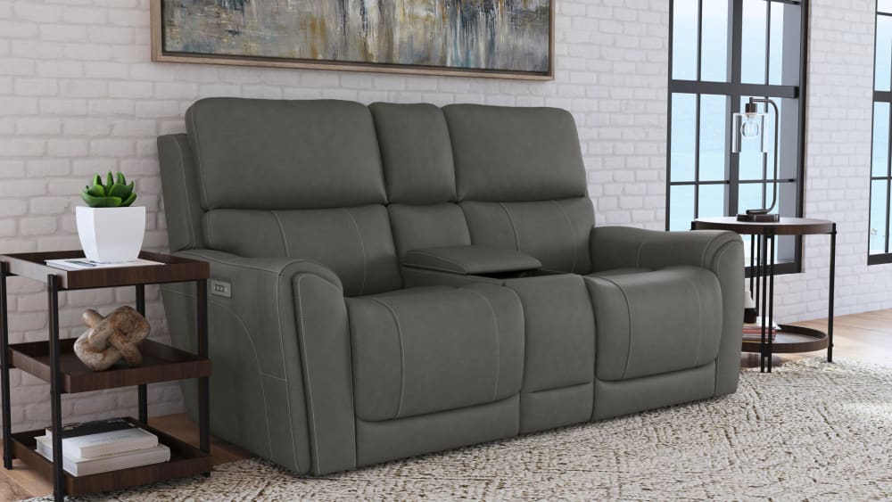 COUGAR DARK GREY POWER RECLINING LOVESEAT