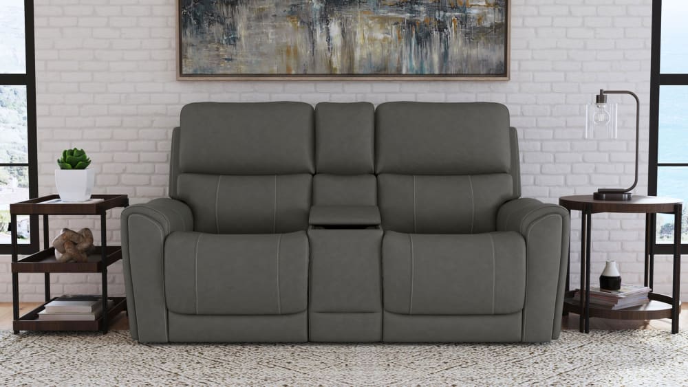 COUGAR DARK GREY POWER RECLINING LOVESEAT