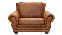 Carnegie Fawn Leather Chair