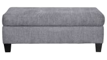 Reed Charcoal Ottoman