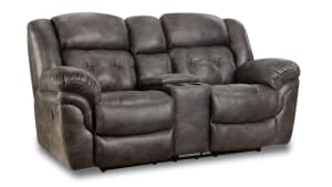 Marcelina Charcoal Reclining  Loveseat