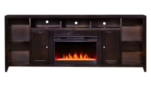 Urban Loft Mocha 84'' Fireplace Tv Console