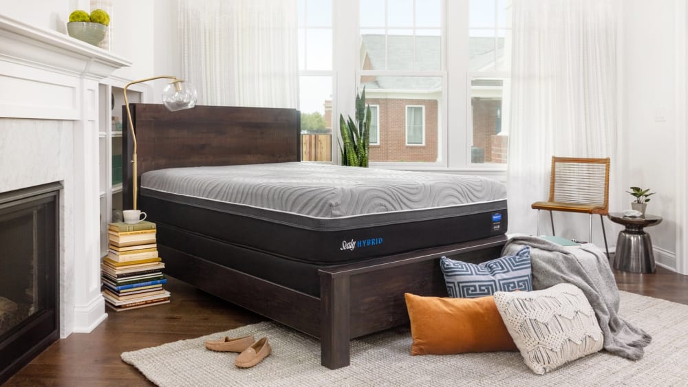 sealy essentials kelburn hybrid queen mattress