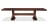 Huntsville Solid Cherry Wood Trestle Dining Table, , small