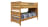 Turkey Creek Caramel Bunk Bed Twin Over Twin, , small