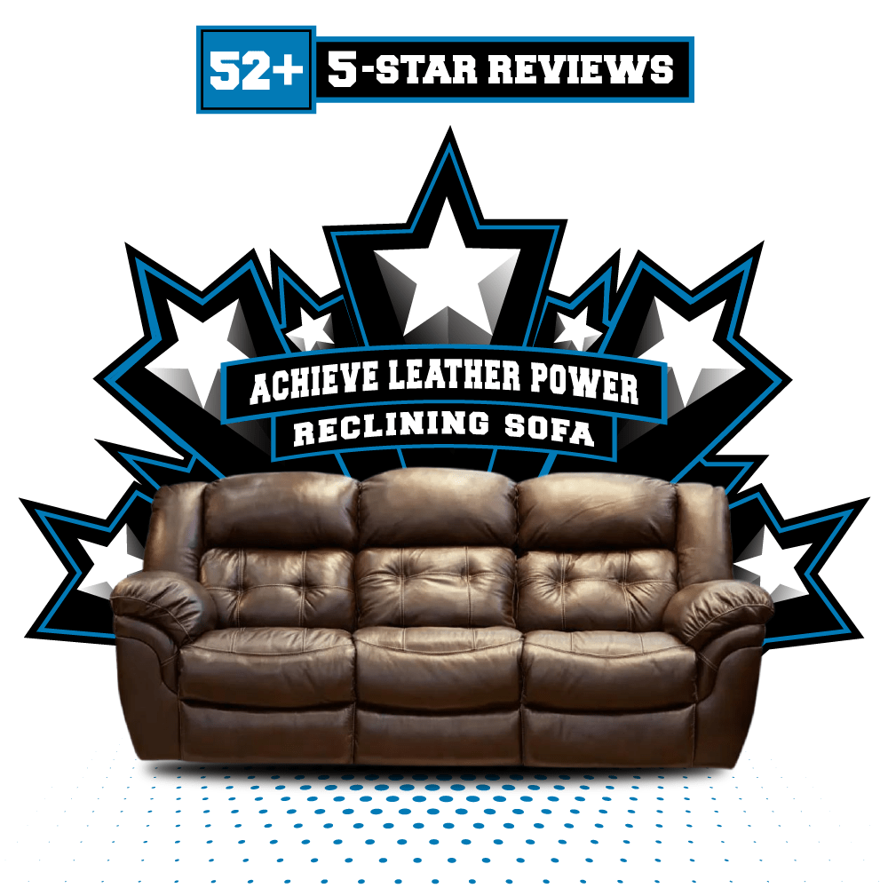 Achieve Leather Power Reclining Sofa