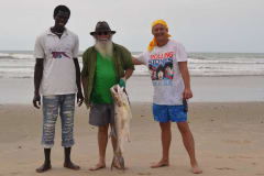 Gambia activities | beach fishing | catch