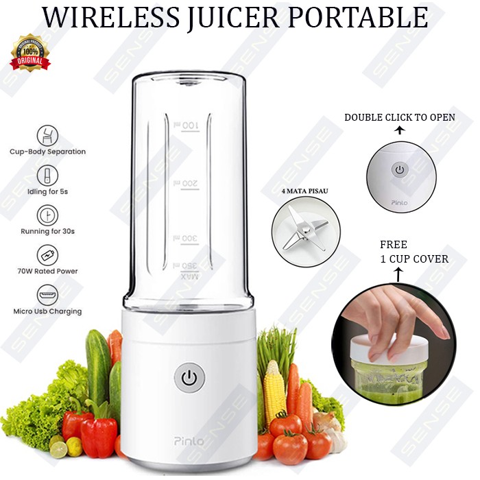 Jual BLENDER BUAH WIRELESS PORTABLE JUICER 400ML XIAOMI DEERMA ORIGINAL