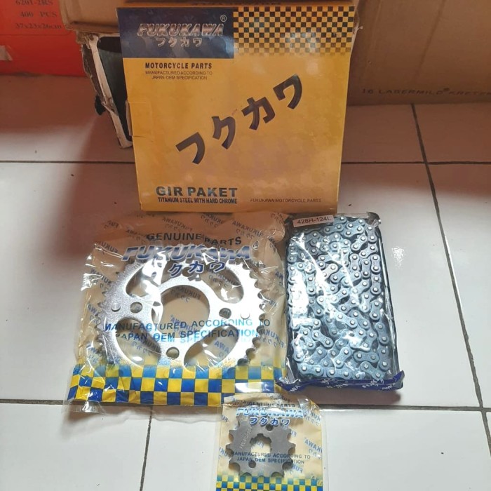 Jual GIR PAKET BAJA GEAR SET HONDA VERZA 150 FUKUKAWA RANTAI TEBAL