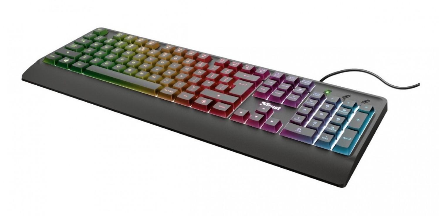 Teclado Gamer Trust Ziva Membrana RGB - Thumbnail 3