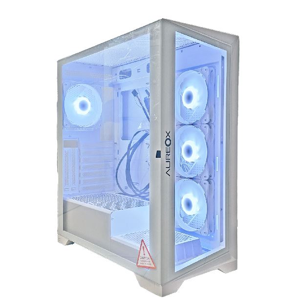 Gabinete AUREOX Phobos Blanco X4FAN ARGB