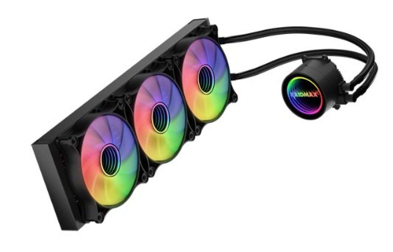Water Cooler Raidmax Infinita Cpu Ls360 Argb Black - Thumbnail 2