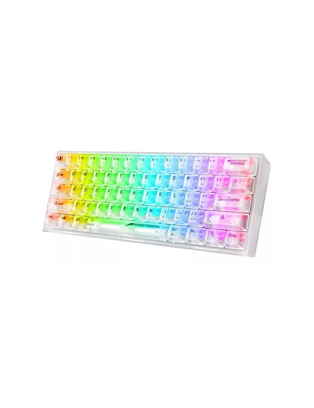 Teclado Redragon Fizz Rgb K617 Blanco - Thumbnail 2