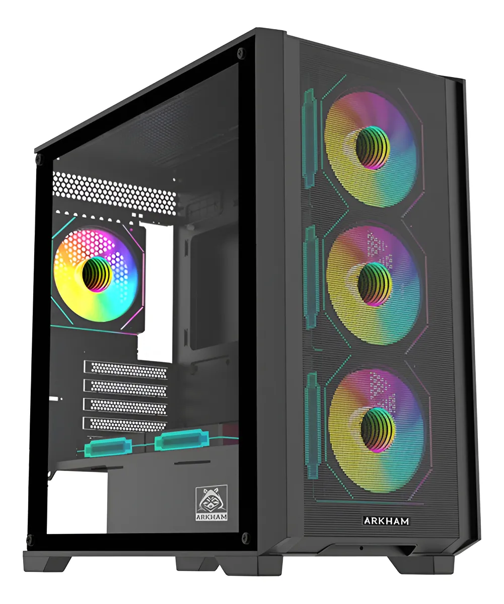 GABINETE ARKHAM LOTOR 6*FAN ARGB M-ATX
