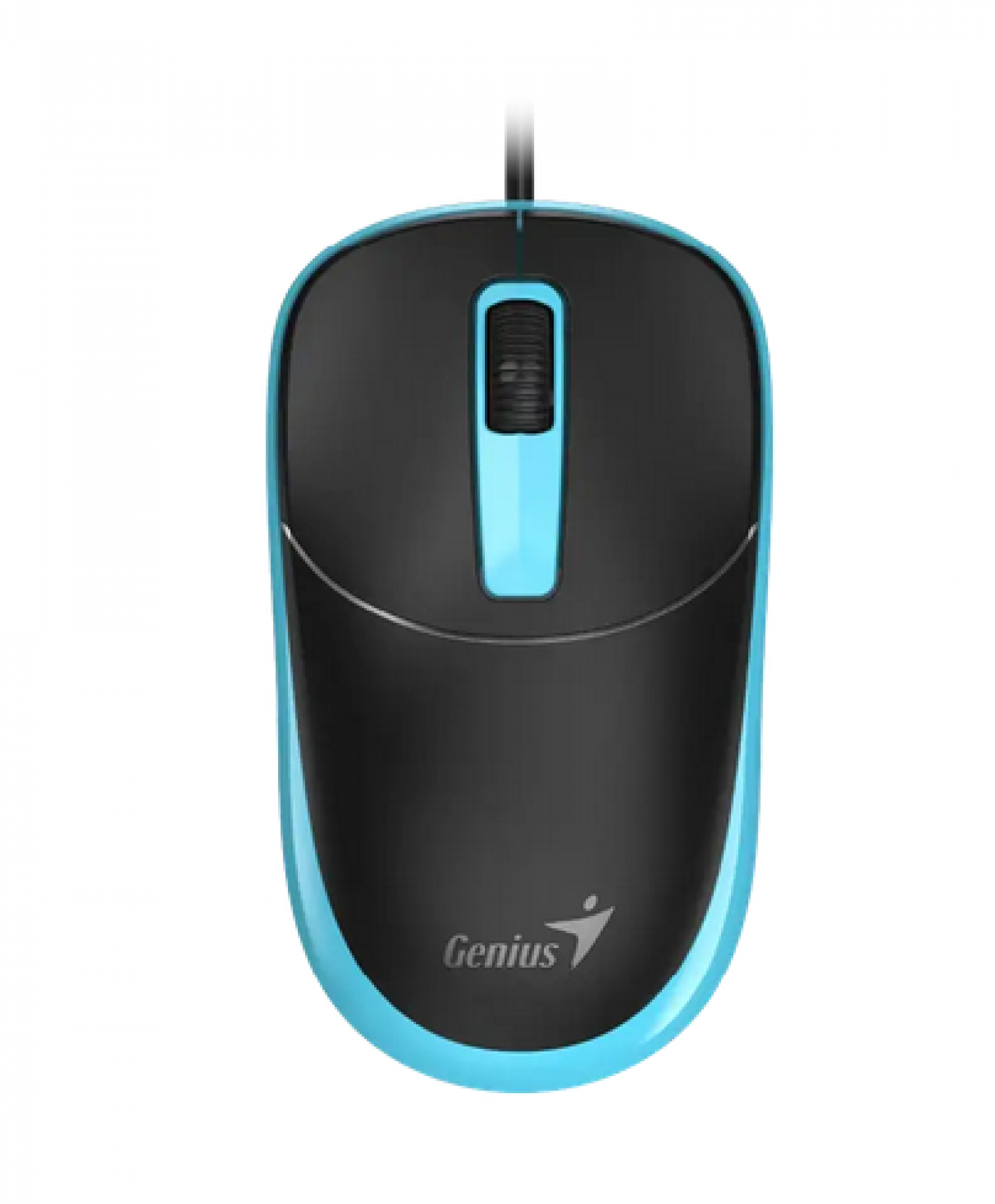 Mouse Genius Rs2 Dx-123 Black Usb-a Black Blue