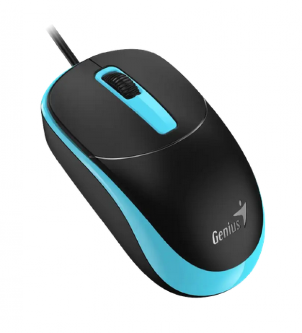 Mouse Genius Rs2 Dx-123 Black Usb-a Black Blue - Thumbnail 2