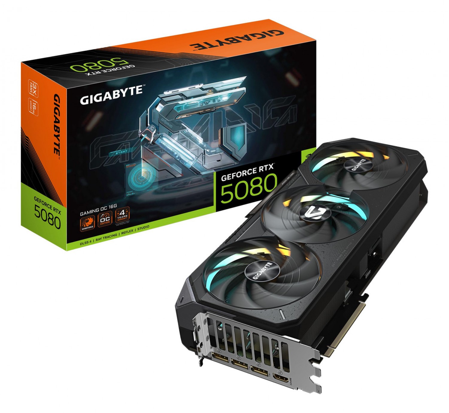 PLACA DE VIDEO GIGABYTE RTX 5080 GAMING OC 16GB