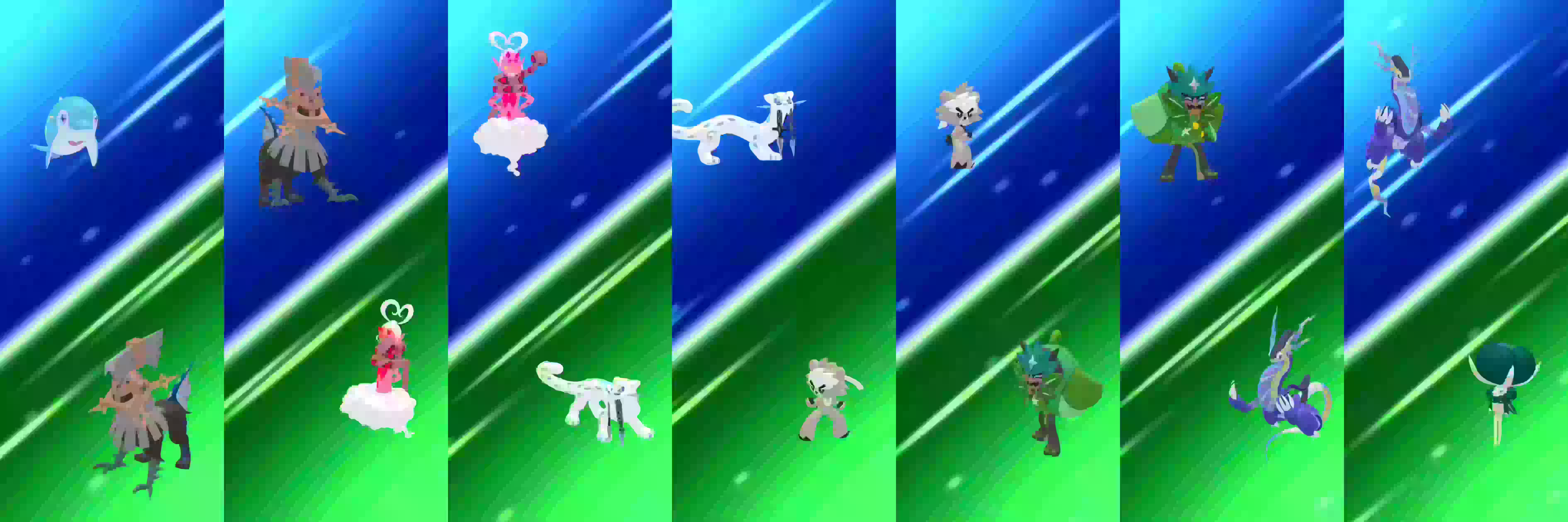 イルカマン→タイプ：ヌル→ラブトロス→パオジアン→ダクマ→オーガポン→ミライドン→バドレックス