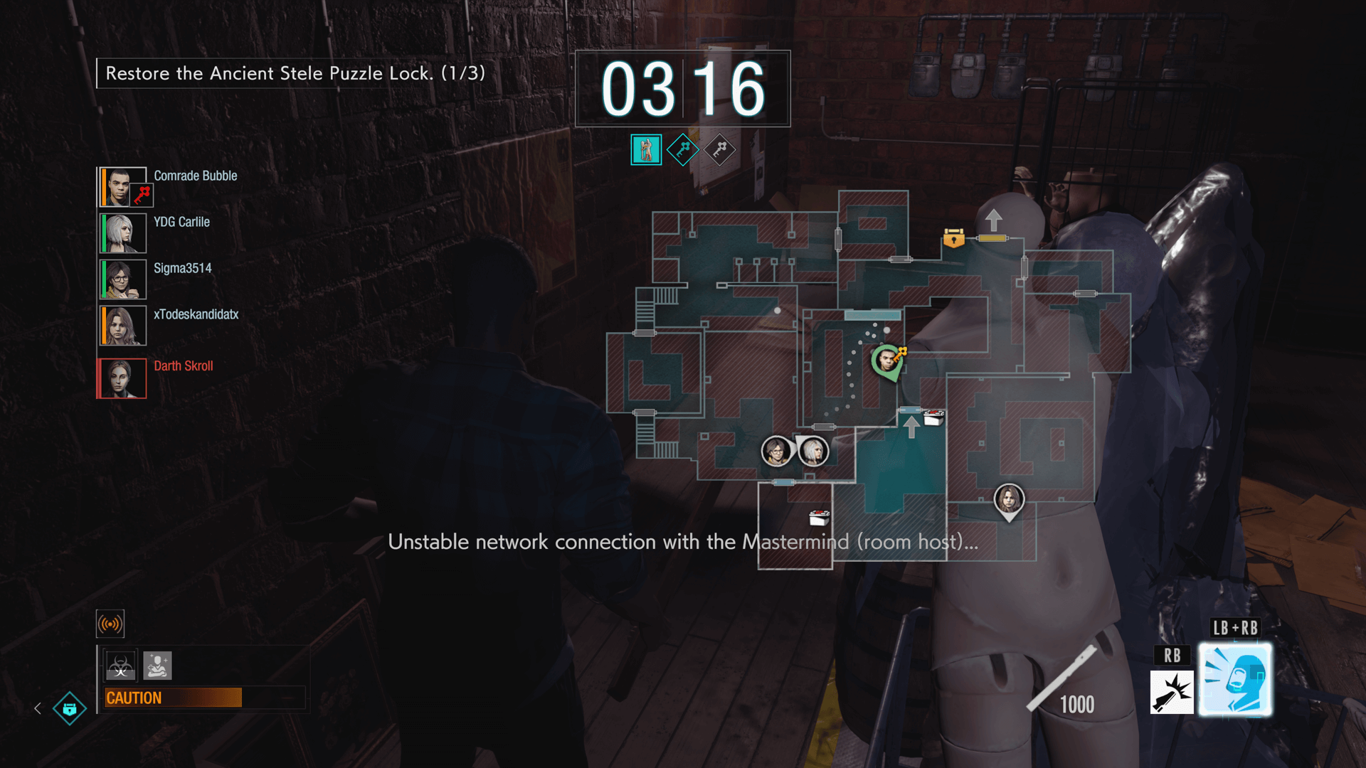 Image of the map of Resident Evil 3 remake on pc