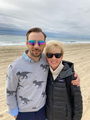 travis and jill before the memorial
