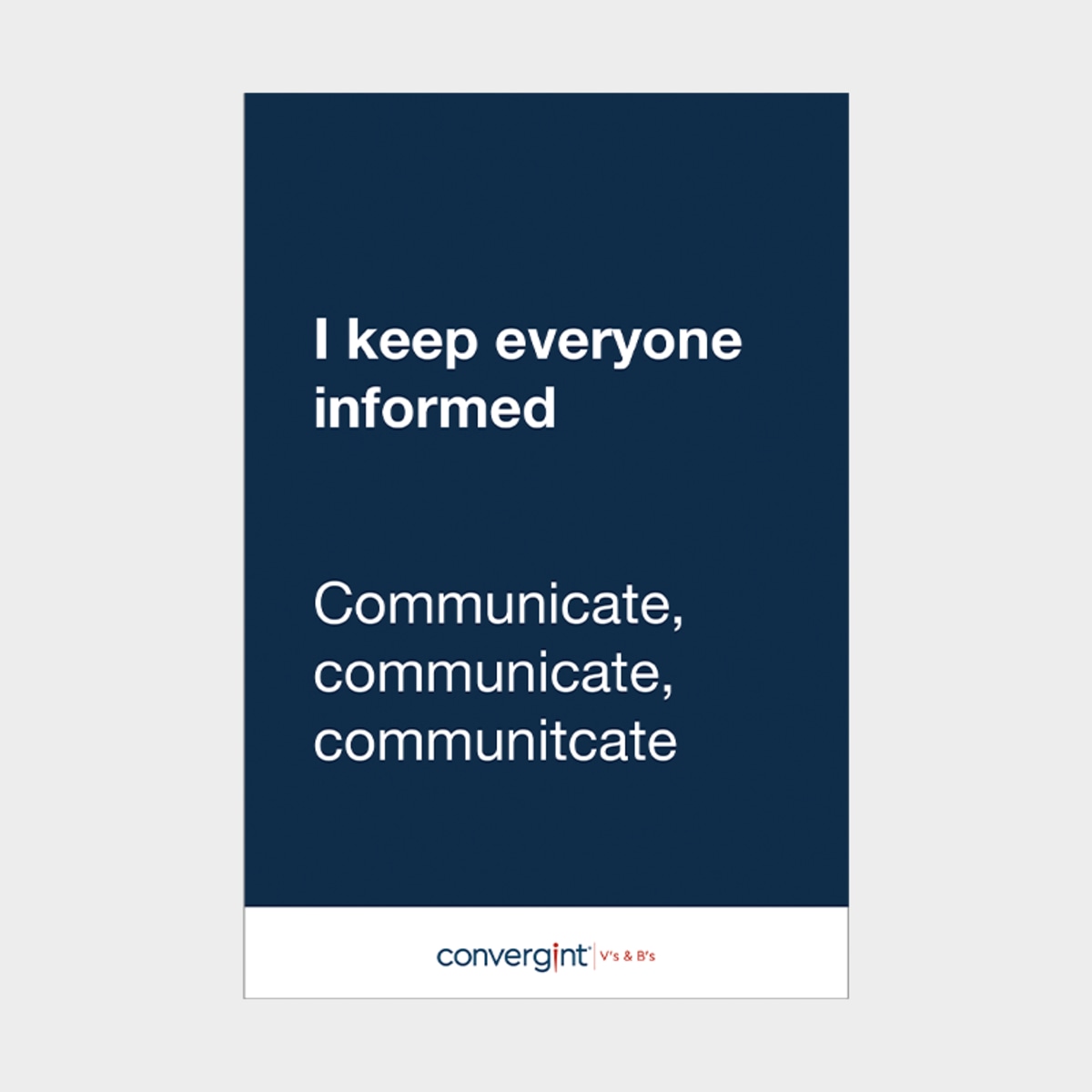 Keep Informed (text only)- Poster