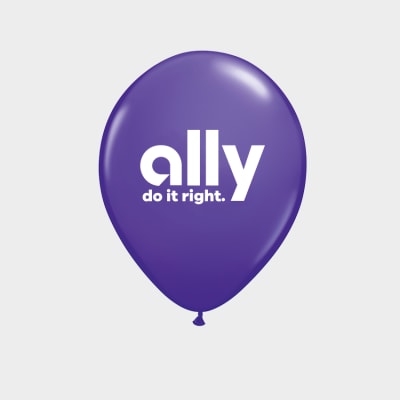 11” Plum  Ally Do it Right Balloon