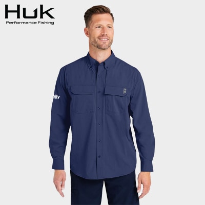 HUK Men's Creekbed Fishing Shirt