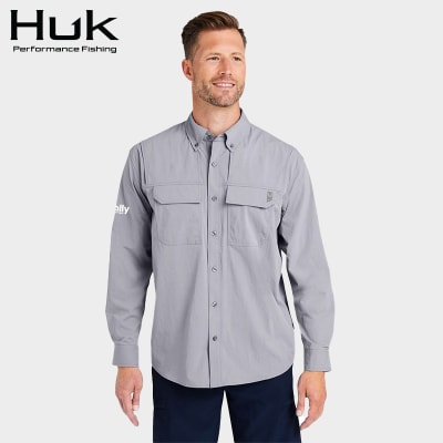HUK Men's Creekbed Fishing Shirt