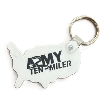 Army Ten-Miler American Flag Keychain