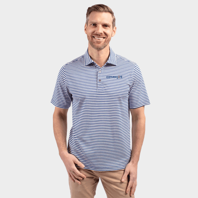 Cutter & Buck Men's Eco Pique Striped Polo