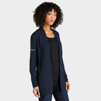 Port Authority® Ladies Microterry Cardigan