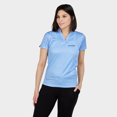 Women's Polo - Unwinder Bamboo Print