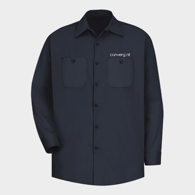 Cotton Twill Uniform Long Sleeve Shirt