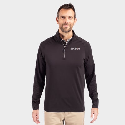 Cutter & Buck Adapt Eco Knit Quarter Zip Pullover Cutter & Buck Adapt Eco Knit Quarter Zip Pullover