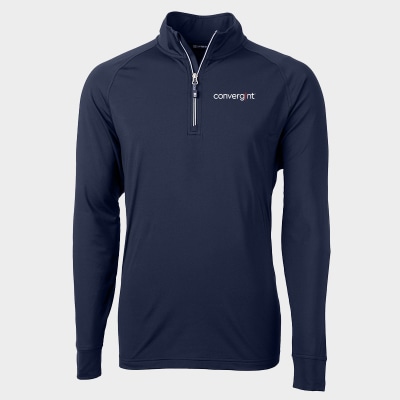 Cutter & Buck Adapt Eco Knit Quarter Zip Pullover Cutter & Buck Adapt Eco Knit Quarter Zip Pullover
