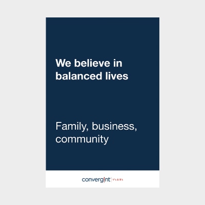 Balanced Lives (text only) - Poster