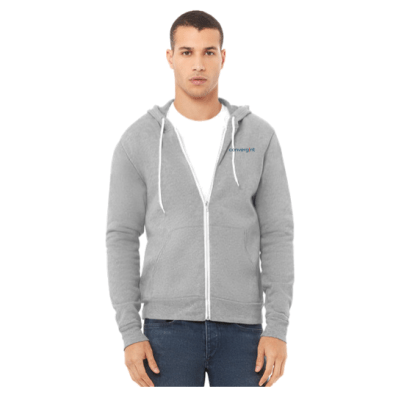 Bella + Canvas Unisex Sponge Fleece Full-Zip Hooded Sweatshirt
