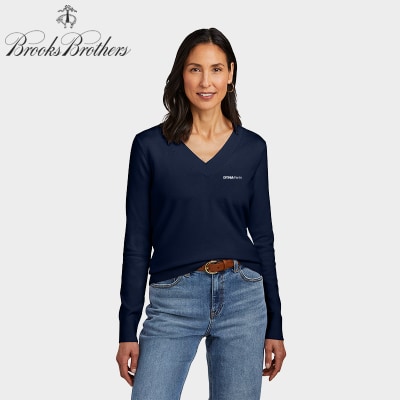 Brooks Brothers® Women’s Cotton Stretch V-Neck Sweater