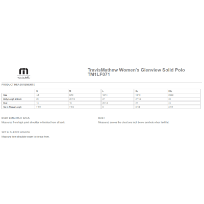 TravisMathew Women’s Glenview Solid Polo