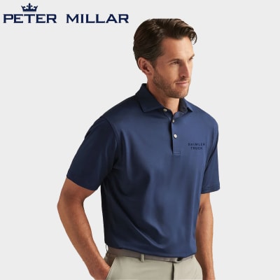 Peter Millar Men's Solid Performance Polo - Self Collar