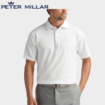 Peter Millar Men's Solid Performance Polo - Self Collar