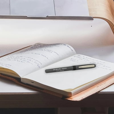 BIC® Grip Roller Pen Charcoal