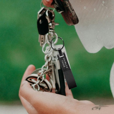 Gunmetal Key Chain