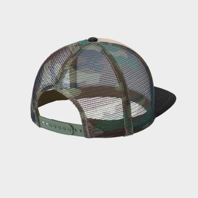 Flat Bill Snapback Trucker Cap