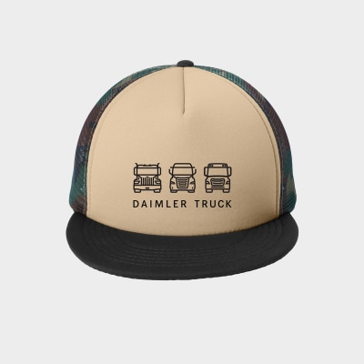 Flat Bill Snapback Trucker Cap